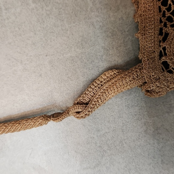 Vintage Handmade Purse Handbag Lace and Velvet - Picture 5 of 9